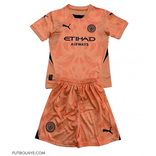 Camiseta Manchester City Portero Visitante Equipación para niños 2024-25 manga corta (+ pantalones cortos)
